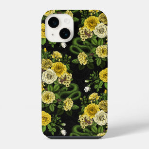 Verborgen in de rozen, geel en groen iPhone 14 hoesje