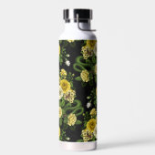 Verborgen in de rozen, geel en groen waterfles (Links)