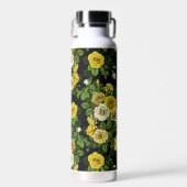 Verborgen in de rozen, geel en groen waterfles (Voorkant)