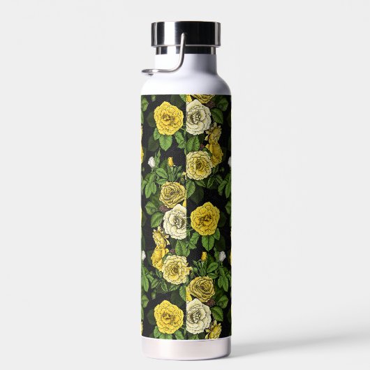Verborgen in de rozen, geel en groen waterfles (Rechts)