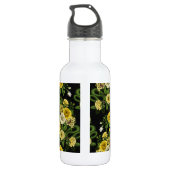 Verborgen in de rozen, geel en groen waterfles (Achterkant)