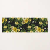 Verborgen in de rozen, geel en groen yogamat (Voorkant (horizontaal))