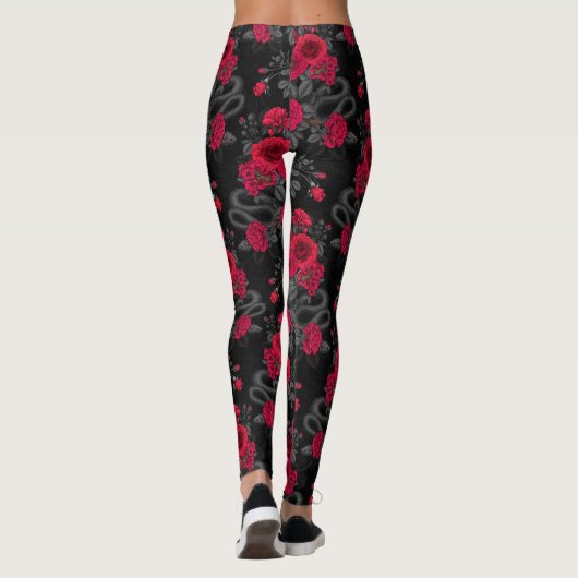 Verborgen in de rozen leggings (Achterkant)