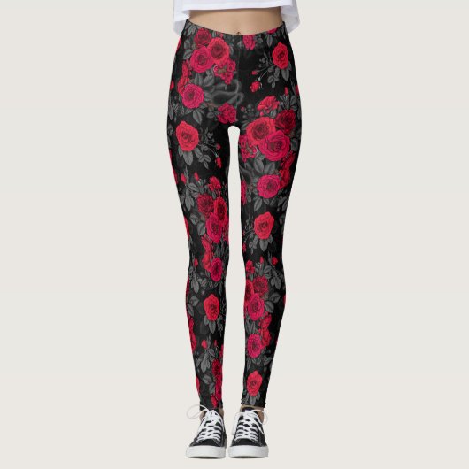 Verborgen in de rozen leggings (Voorkant)