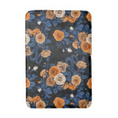 Verborgen in de rozen, oranje en blauw badmat (Voorkant Verticaal)