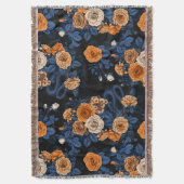 Verborgen in de rozen, oranje en blauw deken (Voorkant Verticaal)