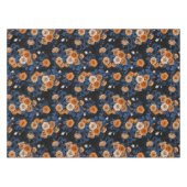 Verborgen in de rozen, oranje en blauw tafelkleed (Voorkant (Horizontaal))