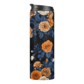 Verborgen in de rozen, oranje en blauw thermosbeker (Geroteerd rechts)