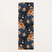 Verborgen in de rozen, oranje en blauw yogamat (Voorkant)