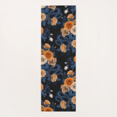 Verborgen in de rozen, oranje en blauw yogamat (Achterkant)