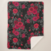 Verborgen in de rozen sherpa deken (Voorkant)