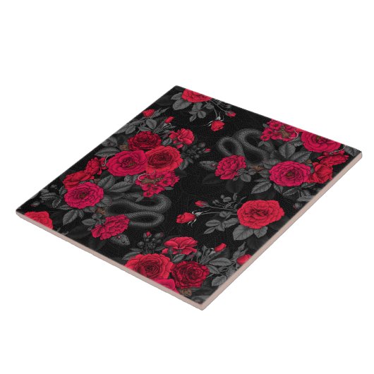 Verborgen in de rozen tegeltje (Zijkant)