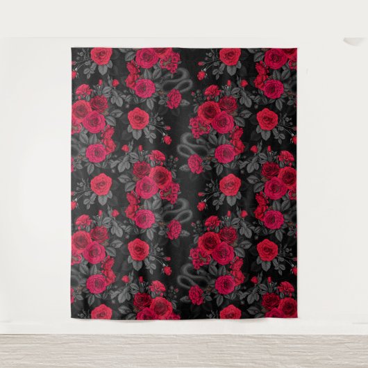 Verborgen in de rozen wandkleed (Voorkant)