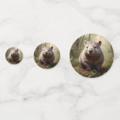 Verborgen in de Struik: een Aussie Wombat in het w Confetti (Achterkanten)