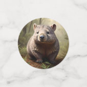 Verborgen in de Struik: een Aussie Wombat in het w Confetti (Kleine voorkant)