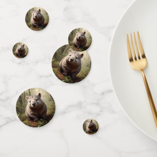 Verborgen in de Struik: een Aussie Wombat in het w Confetti (Groep)