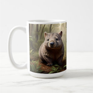 Verborgen in de Struik: een Aussie Wombat in het w Koffiemok