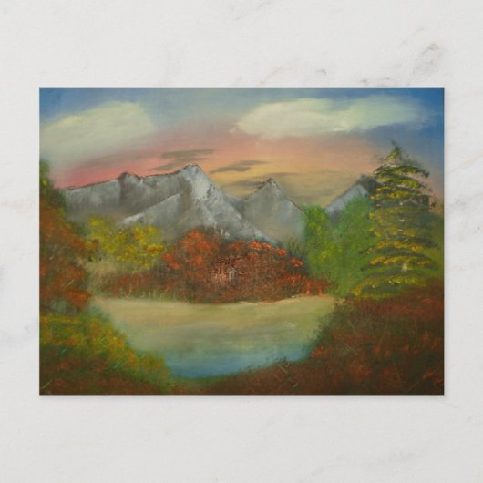 Verborgen in rood Briefkaart (Voorkant)