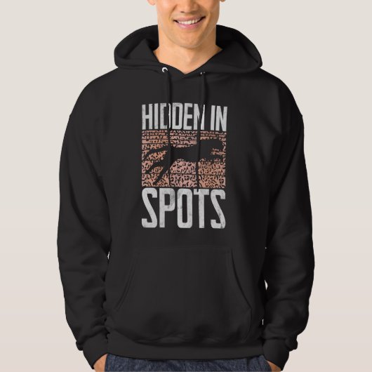 Verborgen in Spots Leopard Hoodie (Voorkant)