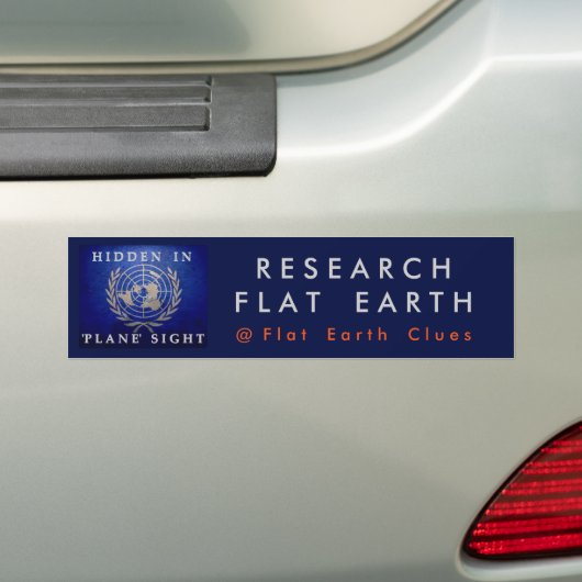 Verborgen in 'vlakke' Bumpersticker (Op auto)