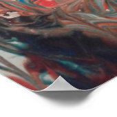 Verborgen Intrigue Swirling Abstract schilderen Poster (Hoek)