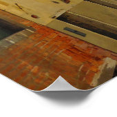 Verborgen kanaal in Venetië - Poster (Hoek)