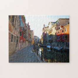 Verborgen kanaal in Venetië - Puzzle Legpuzzel