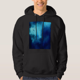 Verborgen kasteel in blauwe bos hoodie