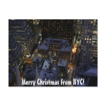 Verborgen kerstboom in Manhattan bij nacht