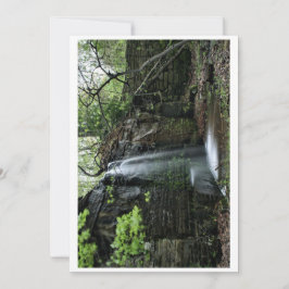 Verborgen lente waterval feestdagenkaart