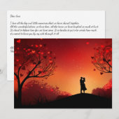 Verborgen Liefde: Schrijf je brief - Valentijnskaa Feestdagenkaart (Voorkant / Achterkant)