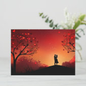 Verborgen Liefde: Schrijf je brief - Valentijnskaa Feestdagenkaart (Staand voorkant)