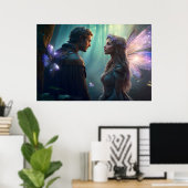 Verborgen liefhebbers van het bos Grove Poster (Thuiskantoor)