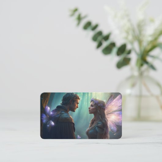 Verborgen liefhebbers van het Forest Grove Bladwij Visitekaartje (Staand voorkant)