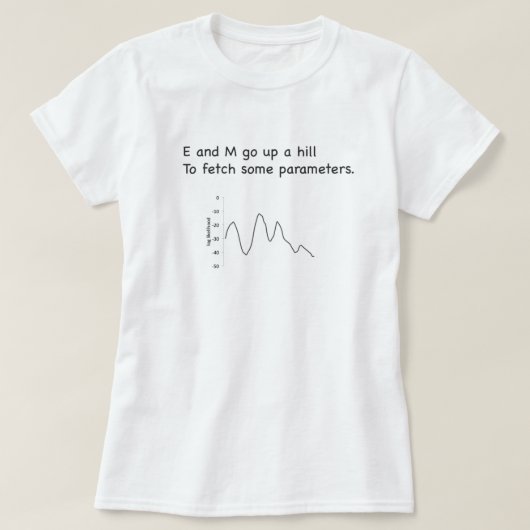 Verborgen Markov Model EM T-shirt (Design voorkant)