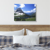 Verborgen meer, alpenweiden, rotsstrata en timb canvas afdruk (Insitu (Slaapkamer))