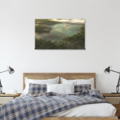 Verborgen meer canvas afdruk (Insitu (Slaapkamer))