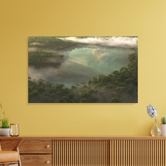 Verborgen meer canvas afdruk (Insitu (Woonkamer))