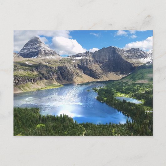 Verborgen meer in Glacier National Park Briefkaart (Voorkant)