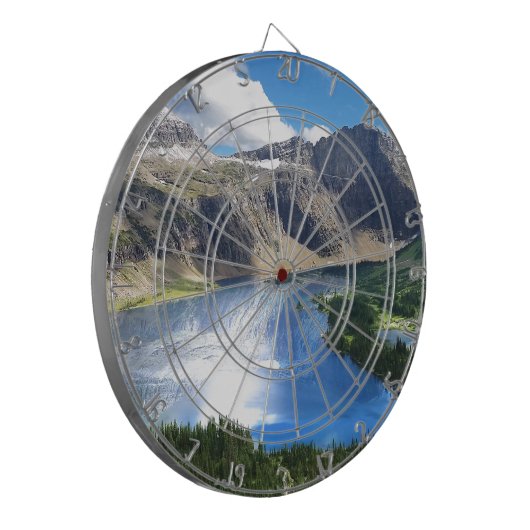 Verborgen meer in Glacier National Park Dartbord (Voorkant Links)