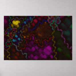 Verborgen micro-wereld Impressionistische Kunstpos Poster