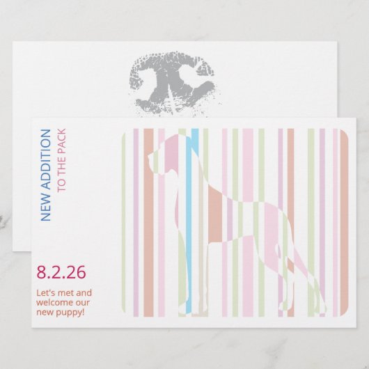 Verborgen moderne Geest Great Dane Neus Briefpapier (Voorkant / Achterkant)