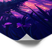 Verborgen moeras's Paarse magie Poster (Hoek)