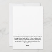 Verborgen oase feestdagenkaart (Achterkant)