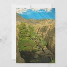 Verborgen oase feestdagenkaart