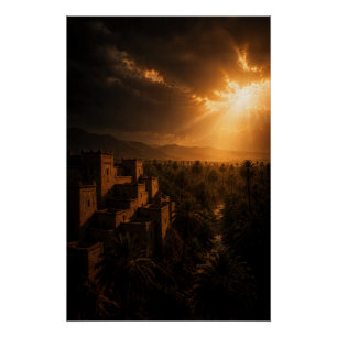 Verborgen Oase Fort Poster