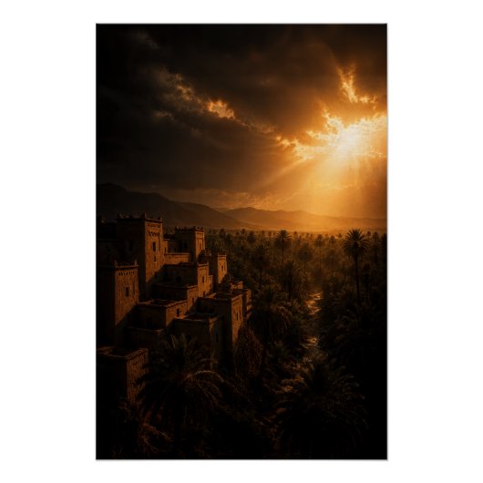 Verborgen Oase Fort Poster (Voorkant)