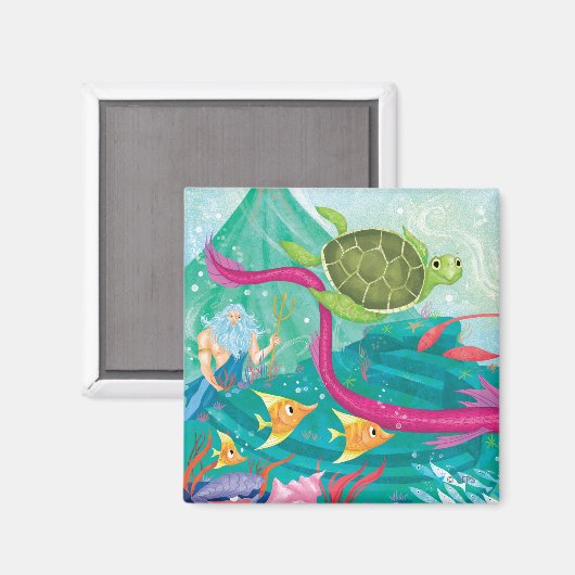 Verborgen oceaanschatten magneet (Voorkant / Achterkant)