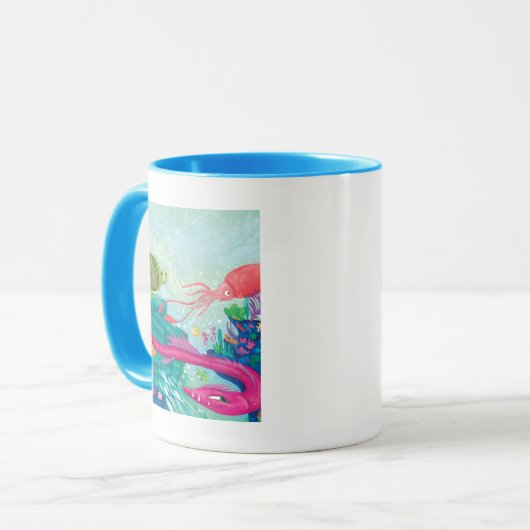 Verborgen oceaanschatten mok (Voorkant links)