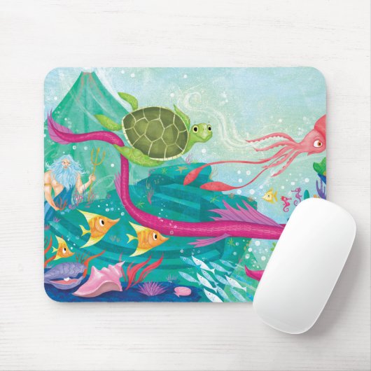Verborgen oceaanschatten muismat (Met muis)